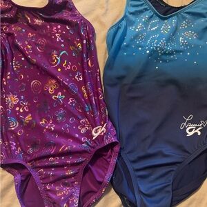 GK Purple and Blue Kids Leotards
